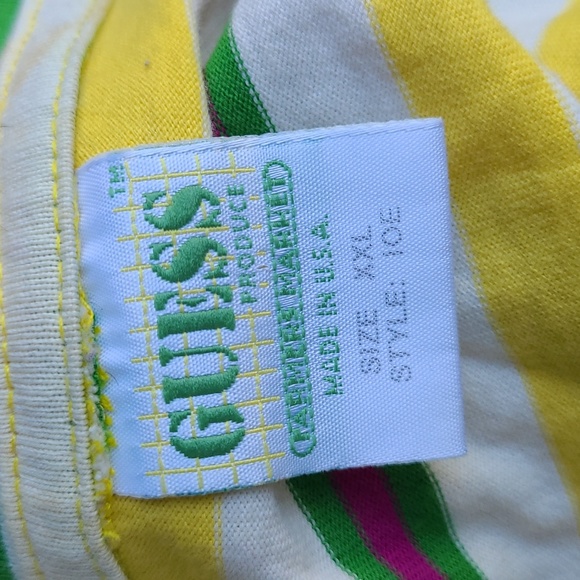GUESS Produce Farmers Market Striped Shirt Mens XXL Short Sleeve Shirt VTG RARE - Picture 4 of 5
